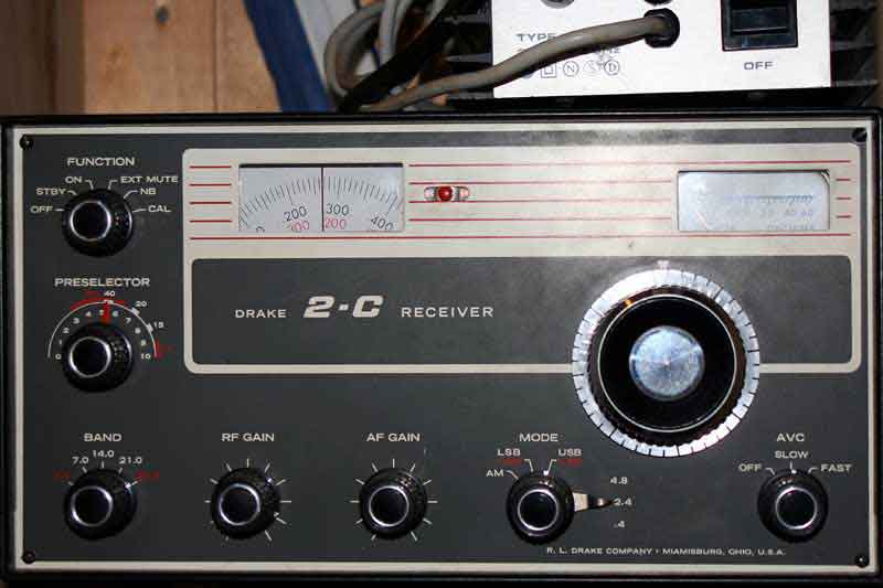LA4JH Ham station National NC 2-40D Drake receiver Unknown receiver ca 1930